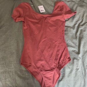 Burnt Orange & white bodysuit